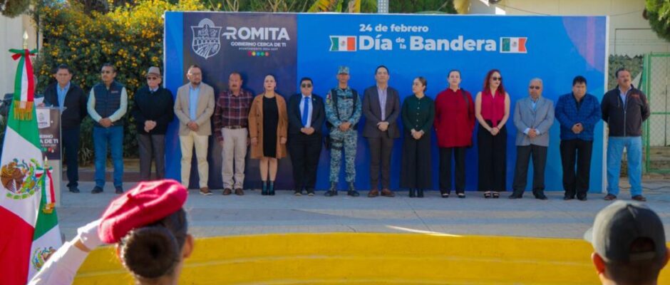 Romita conmemora el Día de la Bandera
