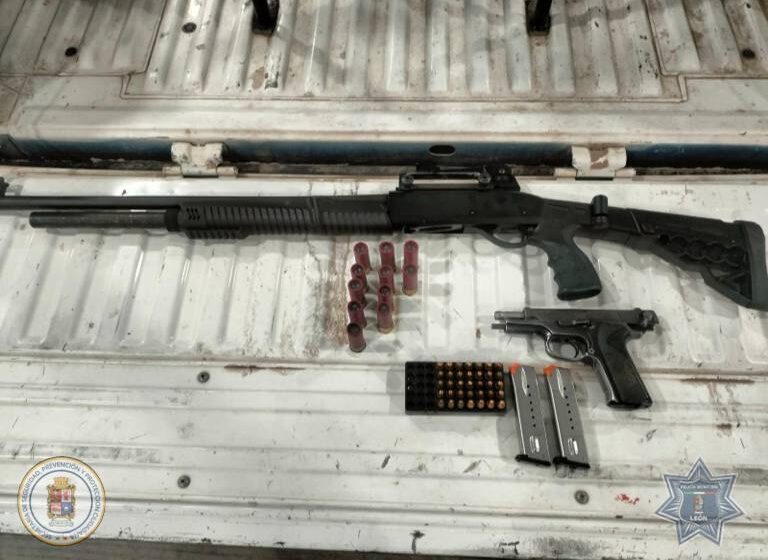 hombre armado detenido en León